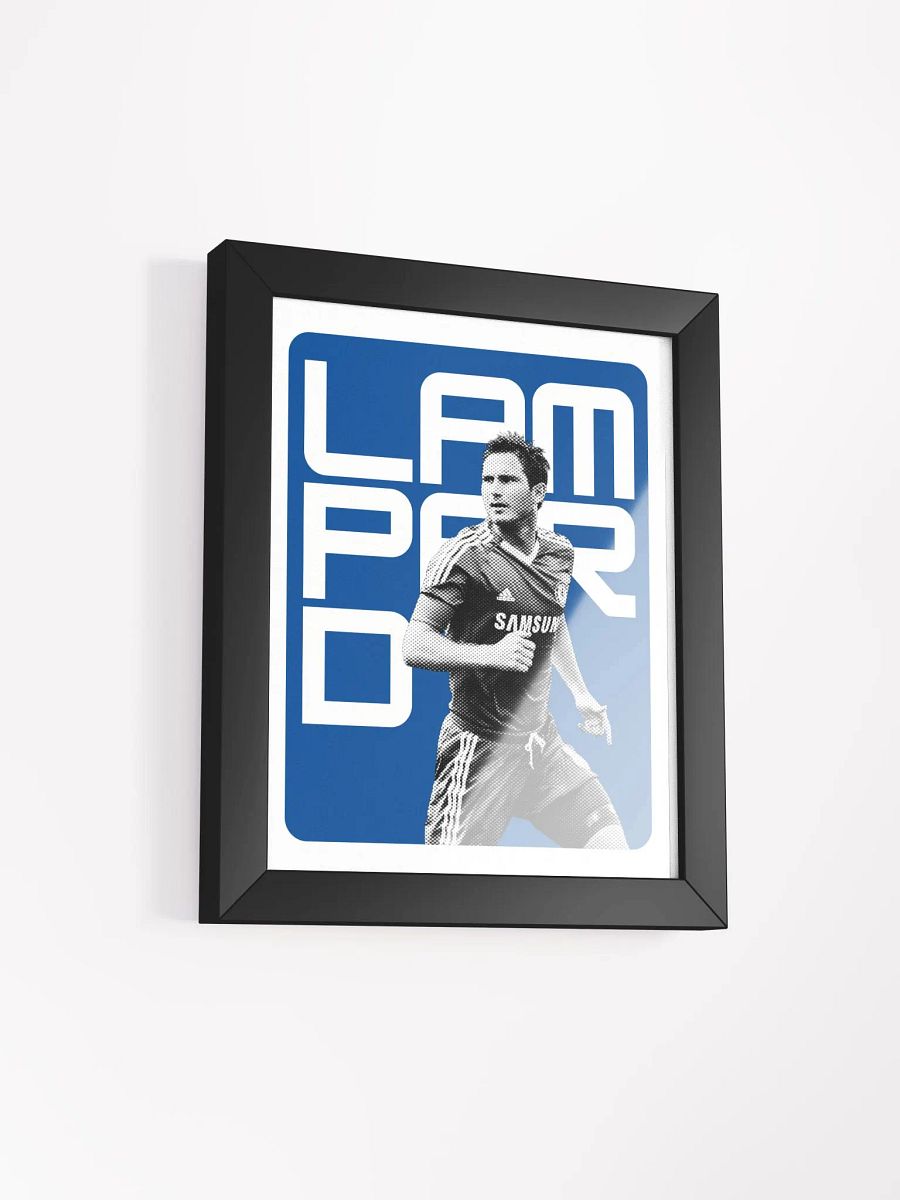 Frank Lampard BW Chelsea Name Art Framed Print product image (1)
