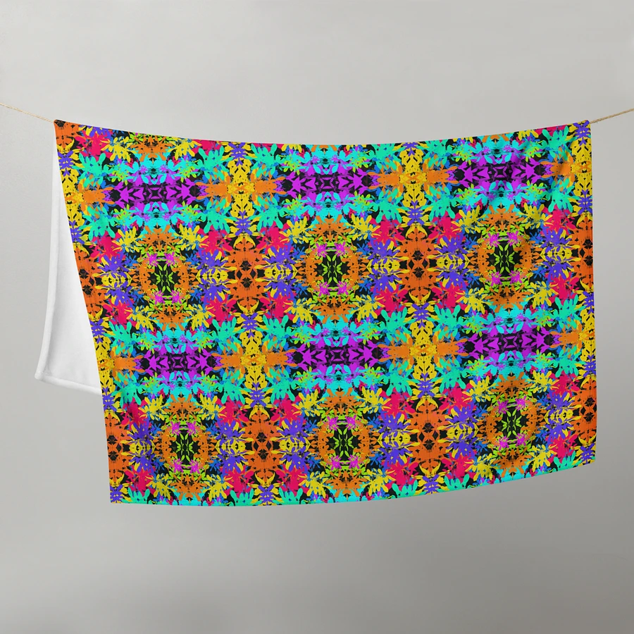 Bright Colourful Leaves Pattern Blanket product image (11)