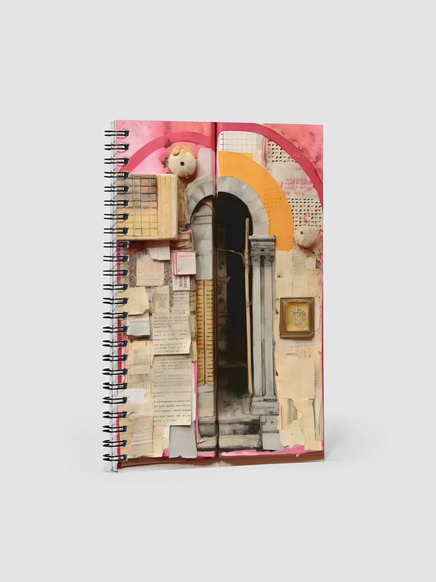 Yellow and Pink Old Door Spiral Notebook - Write Your Story product image (1)
