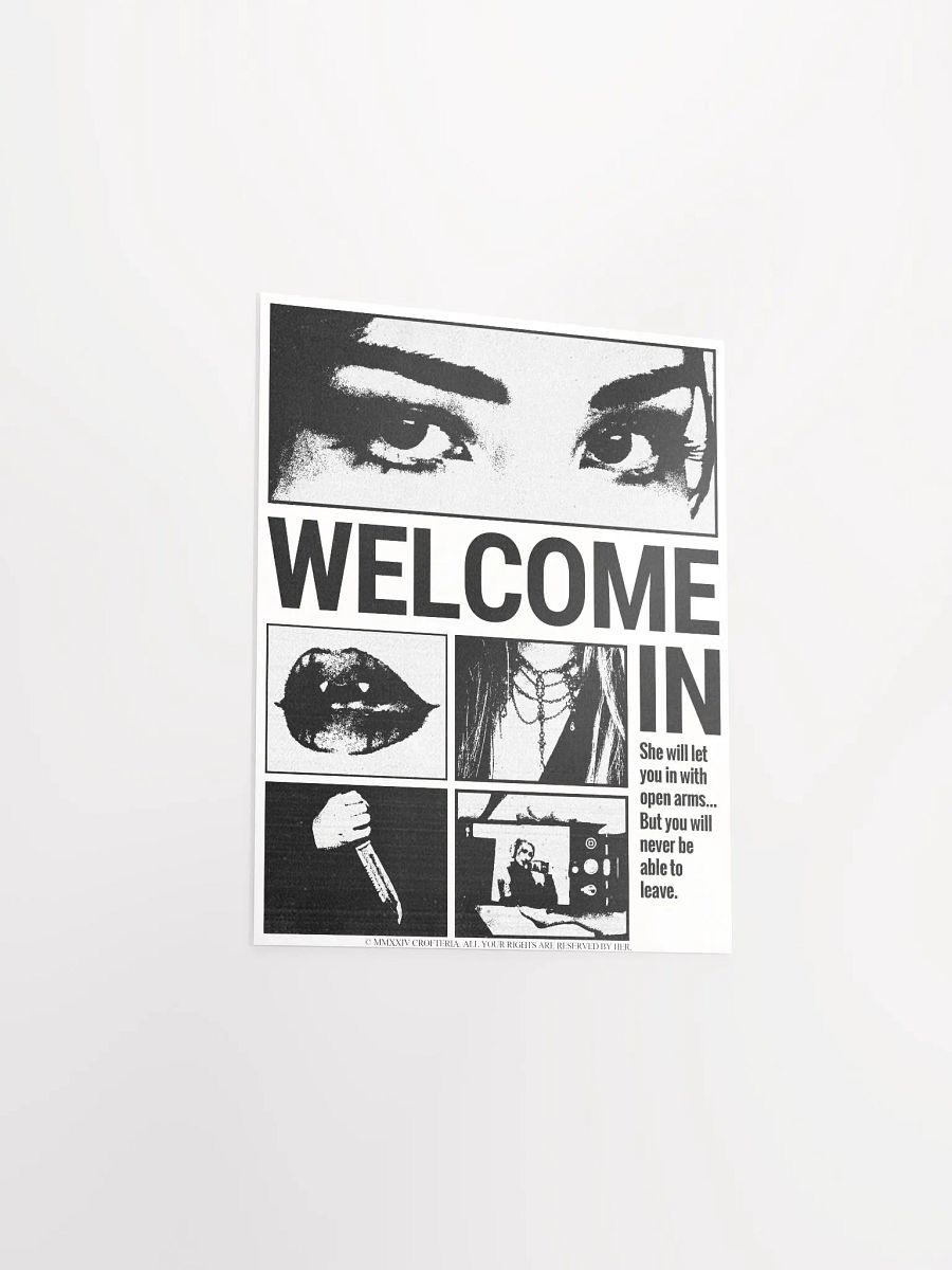 WELCOME IN (White Poster) - CROFTOBER 2024 product image (3)