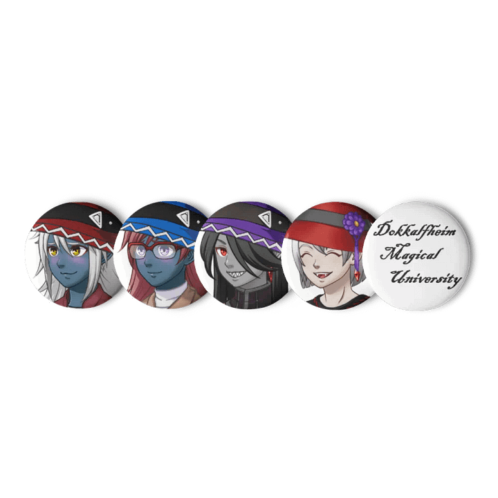 Dokkalfheim Magical University Witch Pins! (SET 2) product image (2)