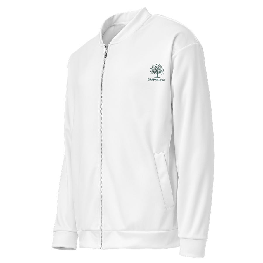 Graphic Grove Unisex All-Over Print Bomber Jacket - White, Nature-Inspired Design, Midweight product image (3)