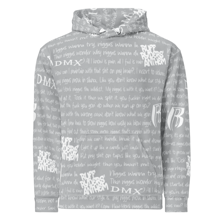 Ruff Ryders' Anthem - DMX - SILVER - Unisex Hoodie product image (2)