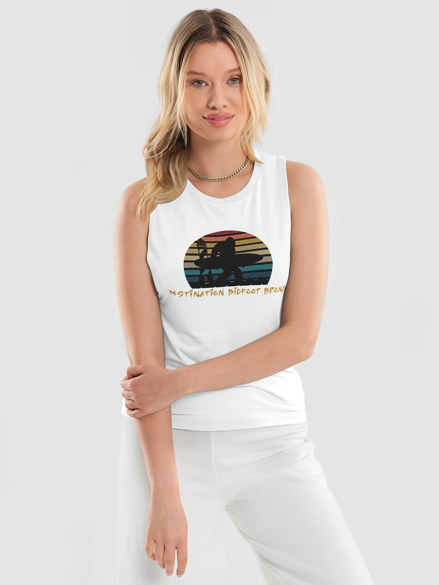 Destination Bigfoot Bronco Classic Logo Flowy Women's Muscle Tank (Multiple Colors Available) product image (3)
