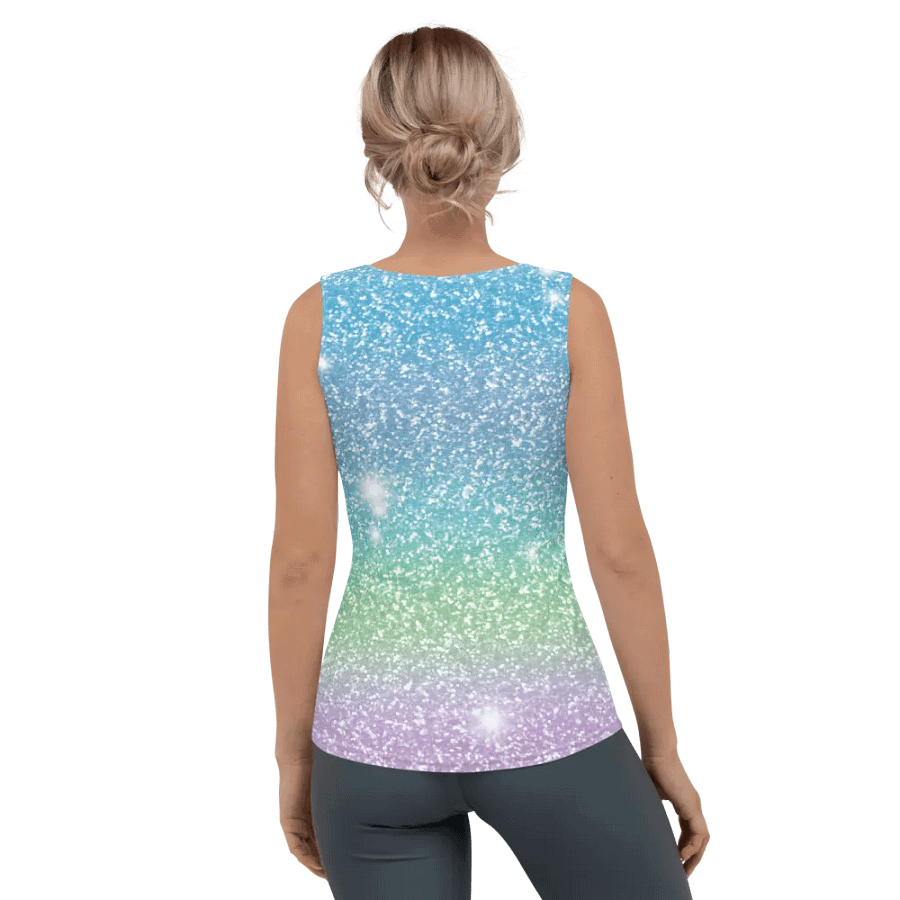 Glitter Unicorn Texture Design Tank Top (7) product image (4)