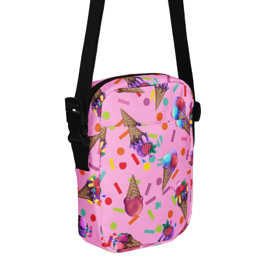 ice-cream pink Scoops All-Over Crossbody Bag for girls product image (5)