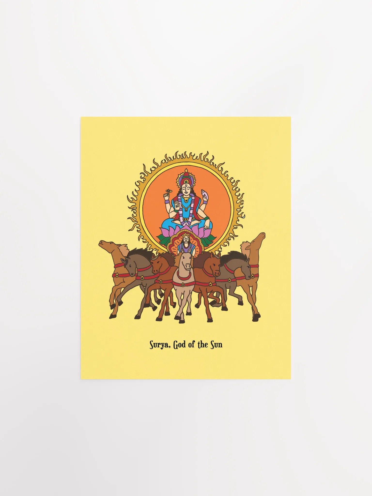 Surya Sun God 8x10 Print product image (1)