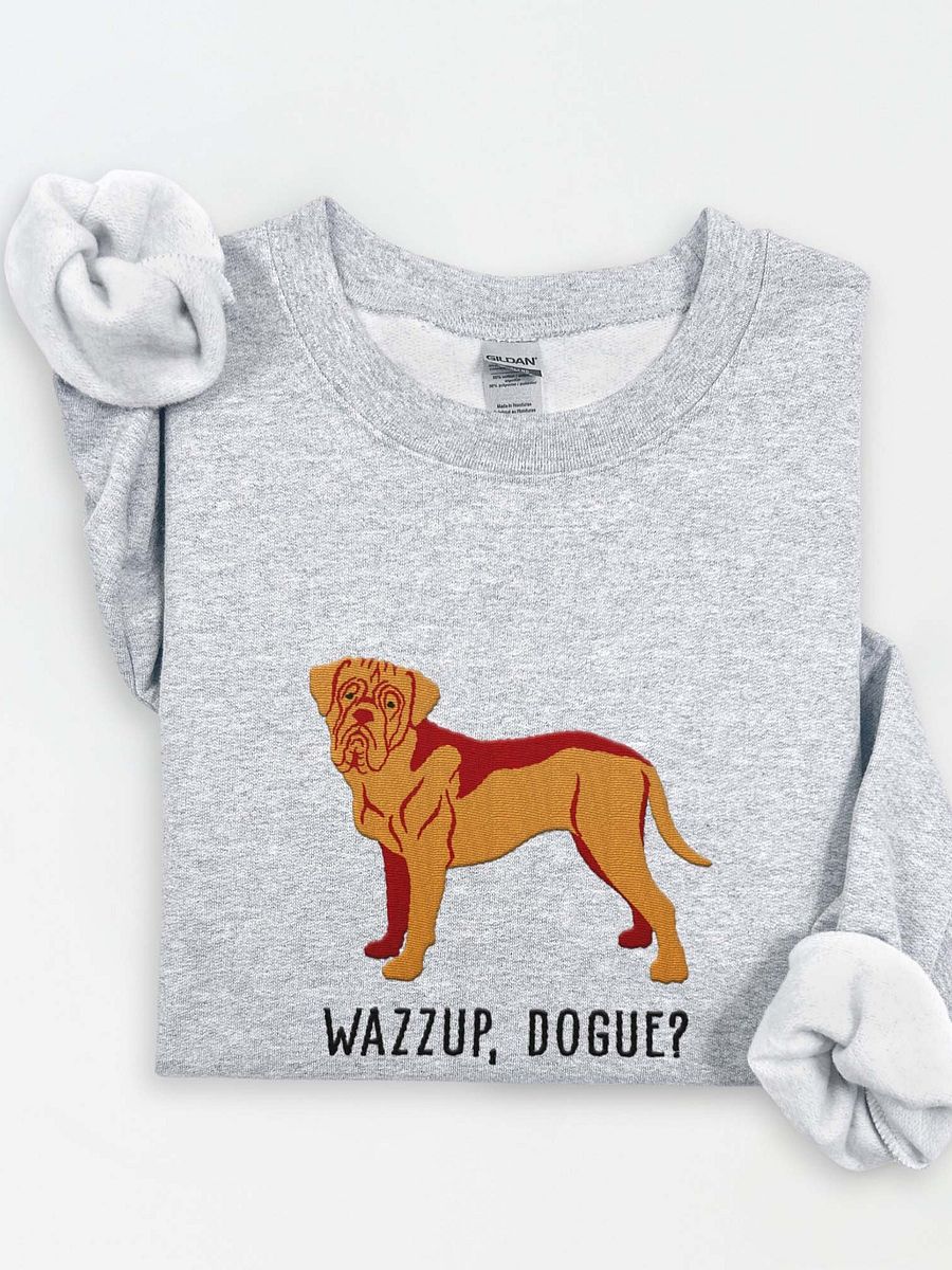 Wazzup, Dogue Sweatshirt (Embroidered) of a Dogue de Bordeaux product image (1)
