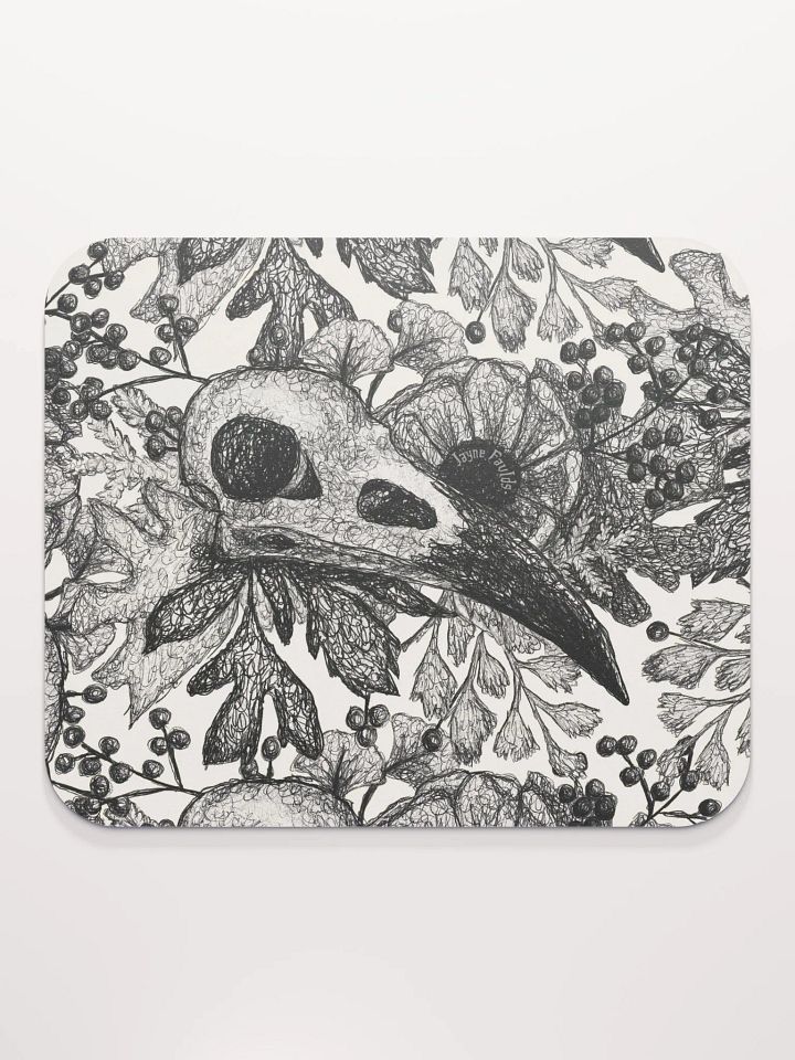 Raven Skull Mouse Mat product image (1)