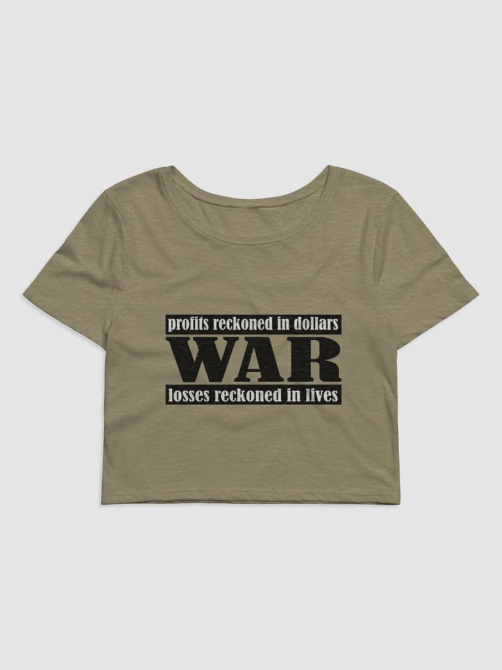 The Cost Of War - Bella+Canvas Women's Crop Tee product image (1)