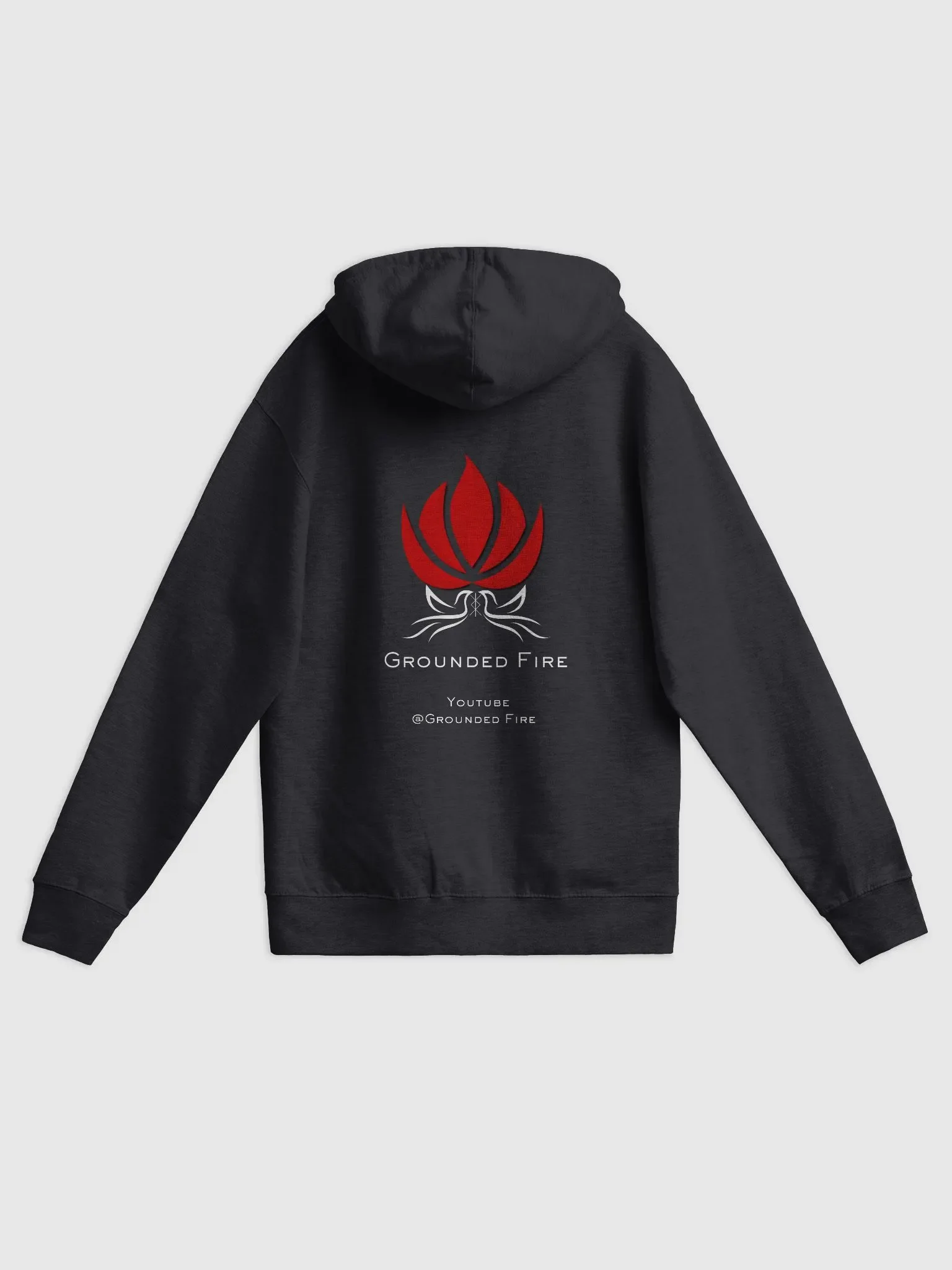 Grounded Fire Logo Zip Up Hooded Sweatshirt product image (2)