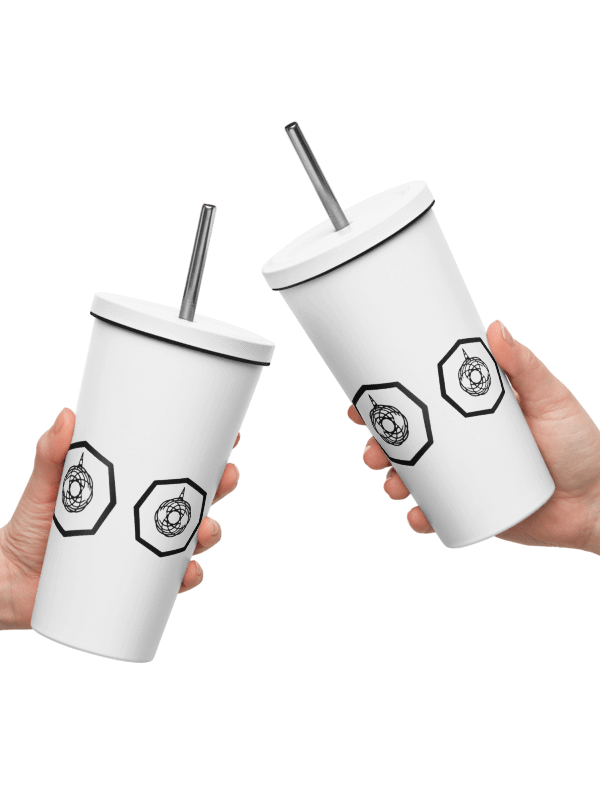 narwhal labs white steel water cup product image (5)