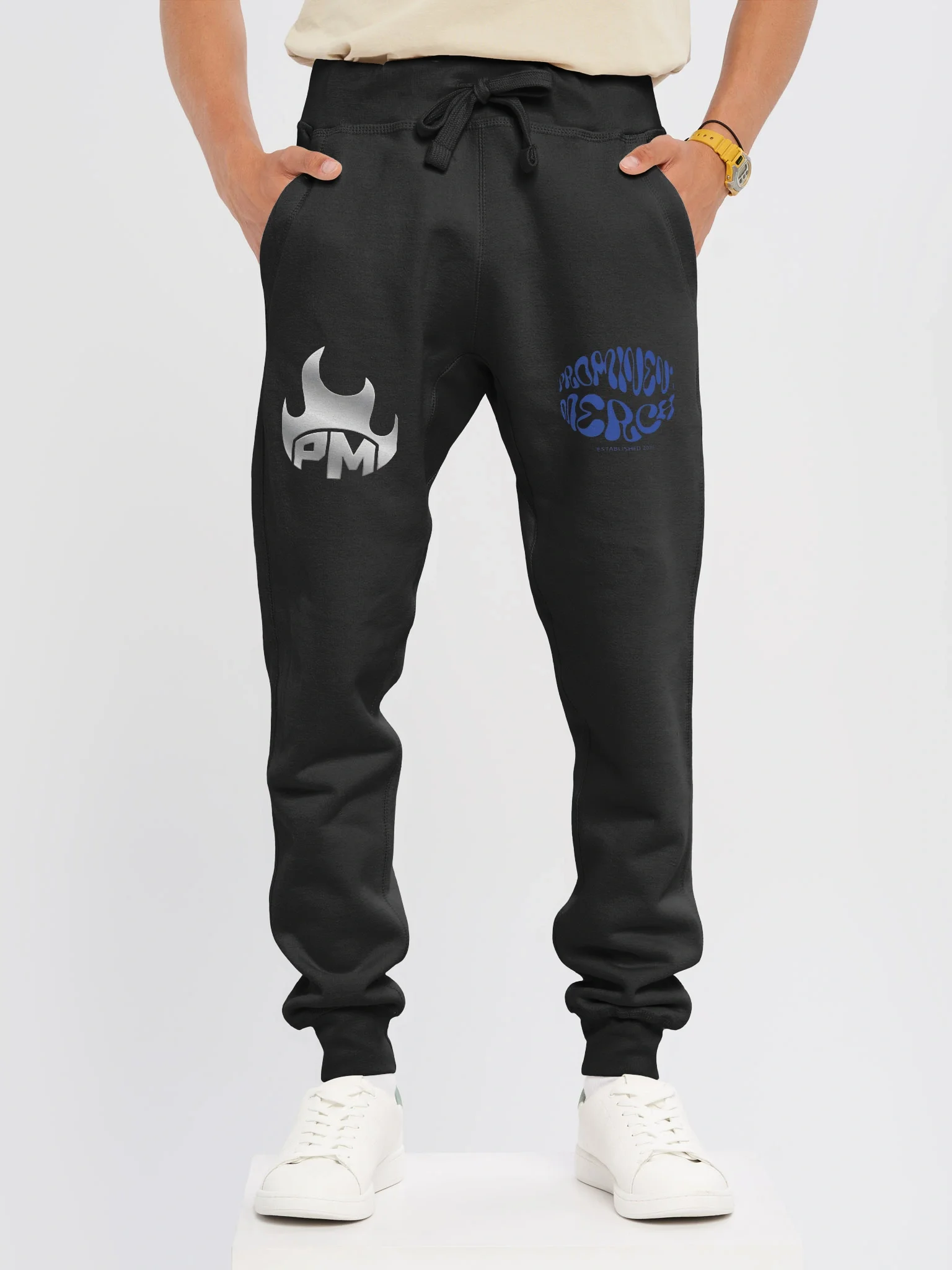Blue Neon Prominent Merch Sweatpants product image (12)