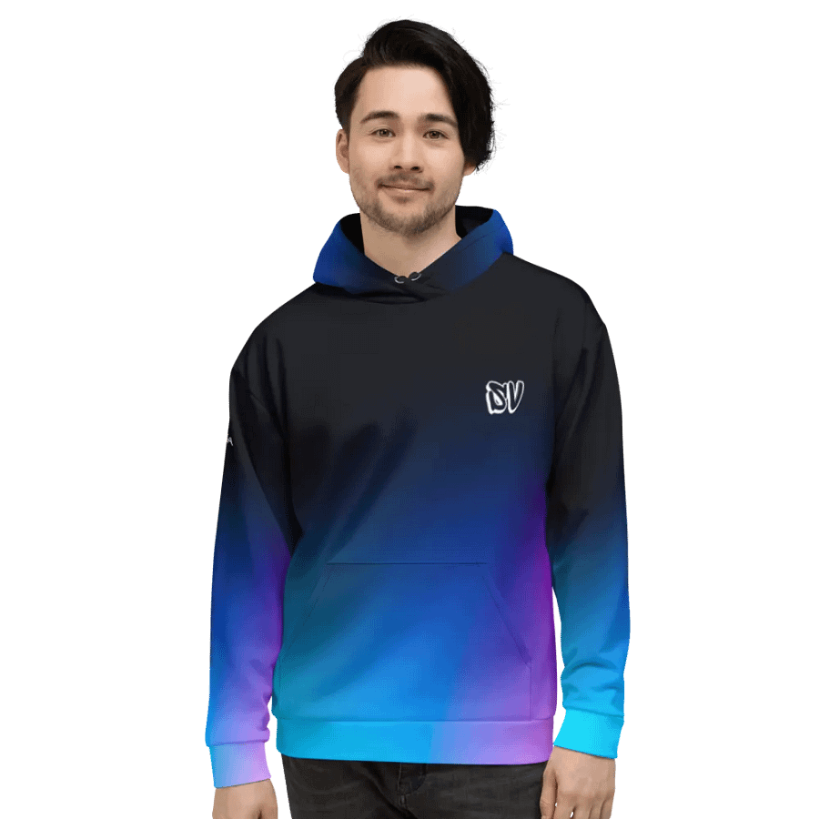 STRAIGHT VIBIN NEON COLOR FADE STYLE JINCHURIKI HOODIE product image (2)