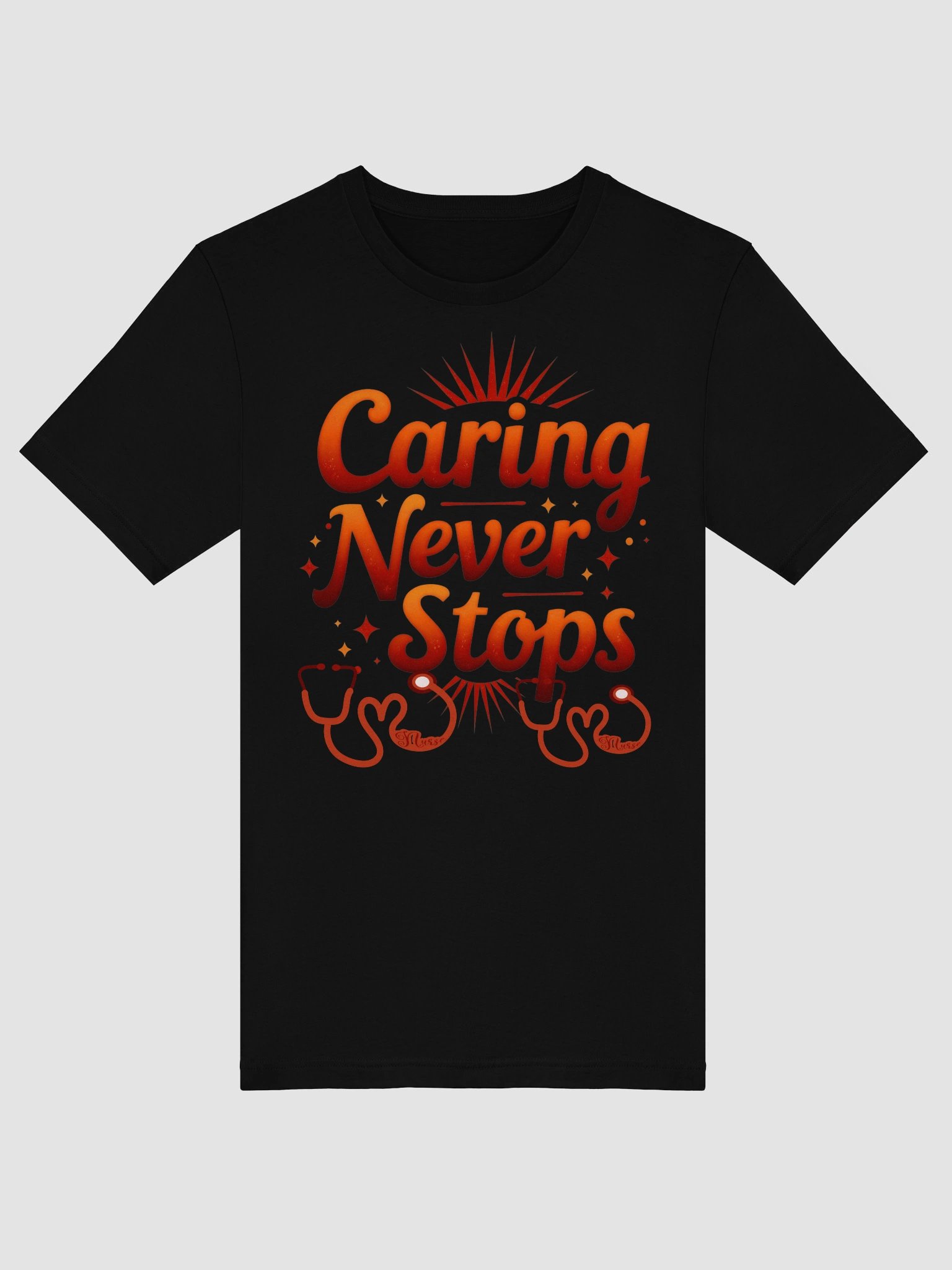 Caring Never Stops Nurse T-Shirt product image (39)
