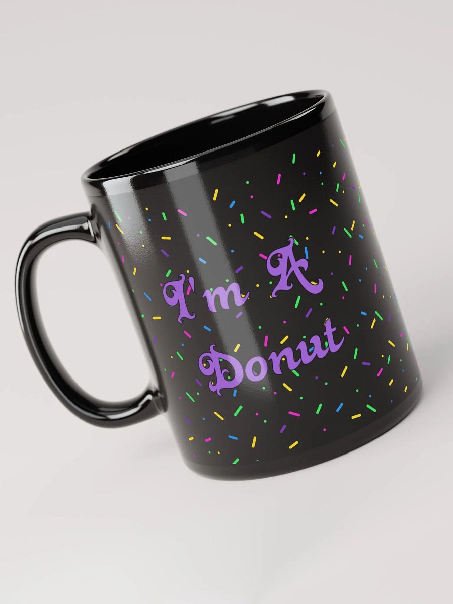I'm A Donut Black Mug product image (6)