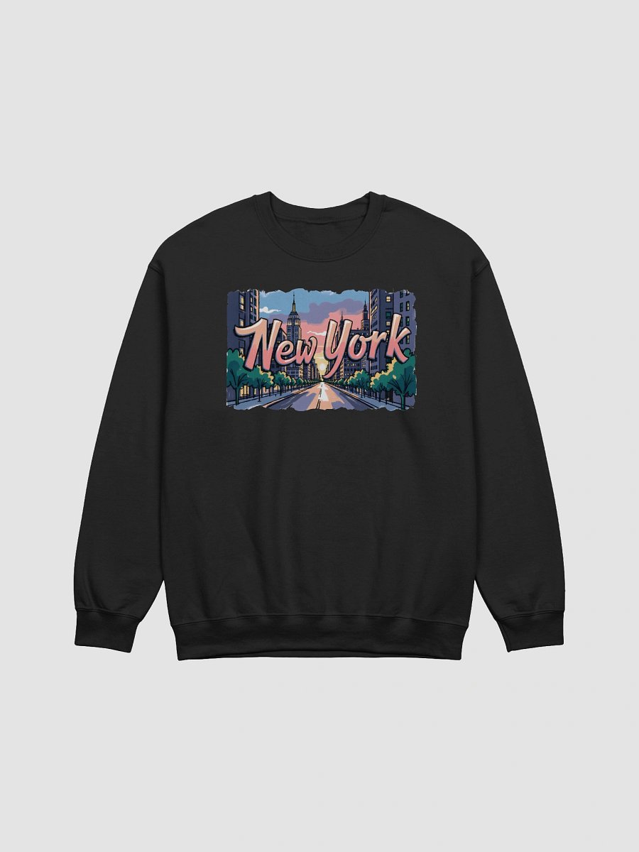 Vibrant New York Street Art Print Classic Crewneck Sweatshirt product image (4)