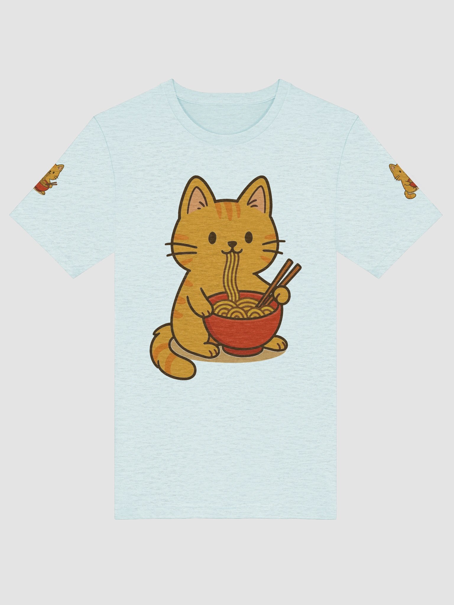Noodling Cat Cartoon T-Shirt product image (41)
