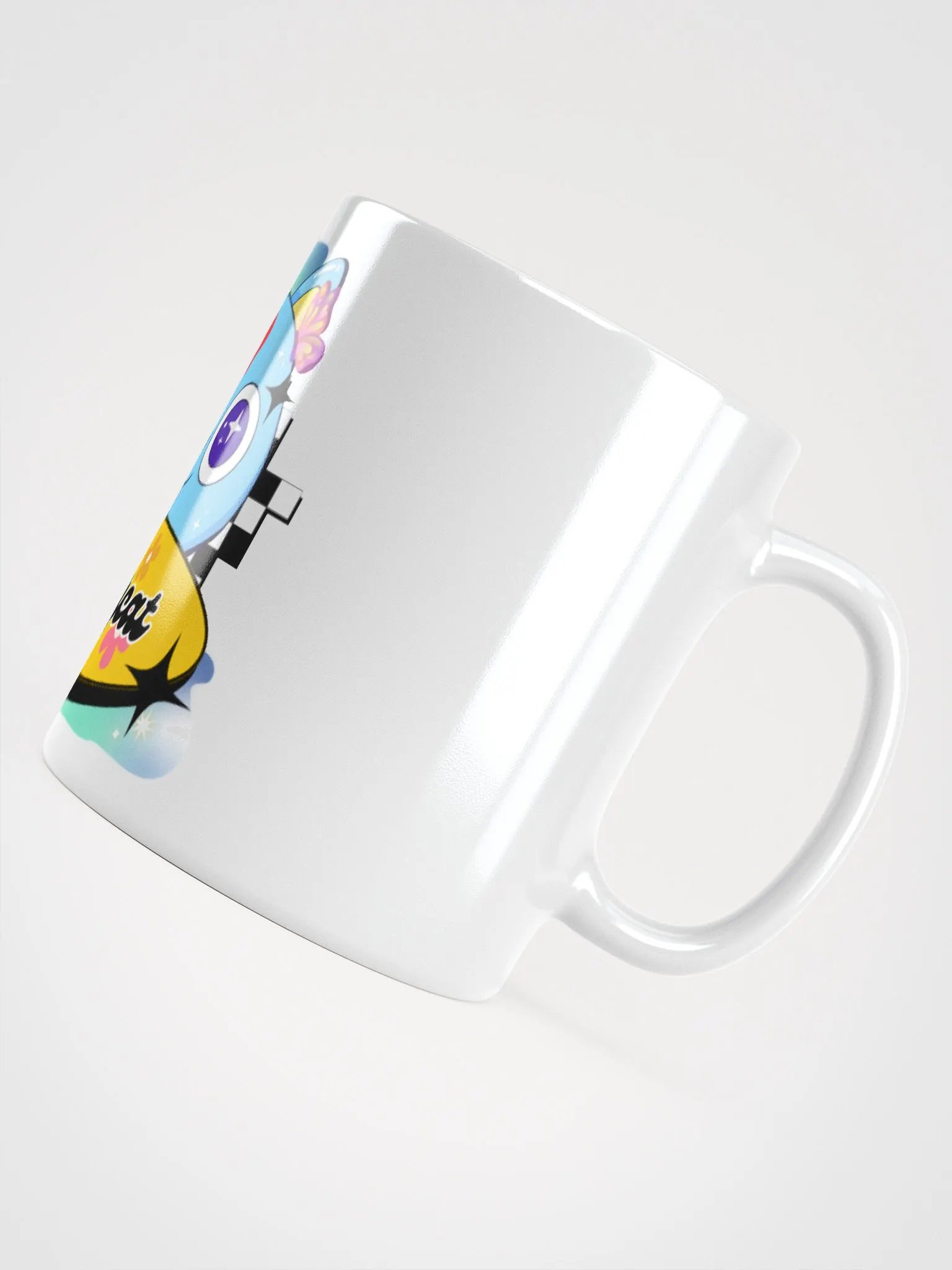 Starry Psychedelic Alley-cat Cartoon Mug product image (5)