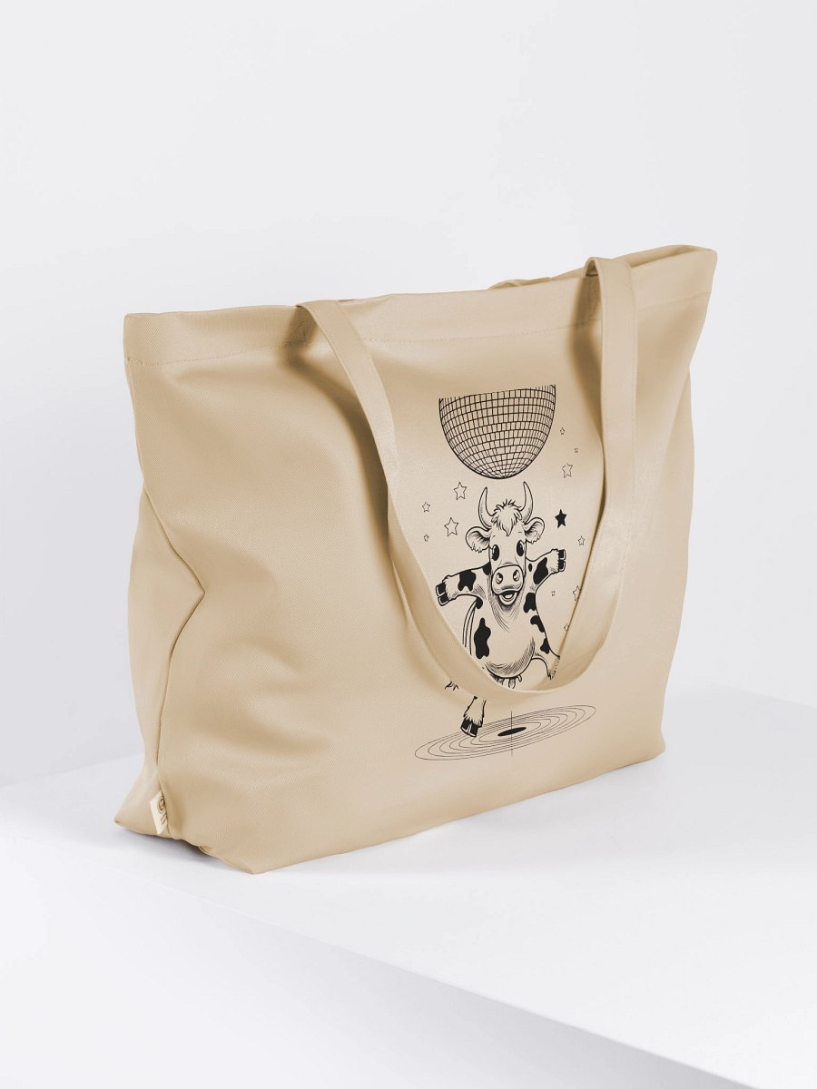 Disco cow Tote Bag product image (4)