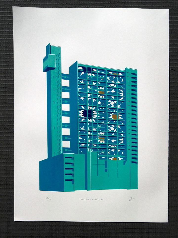Trellick Art | Screenprints | Zellij product image (1)