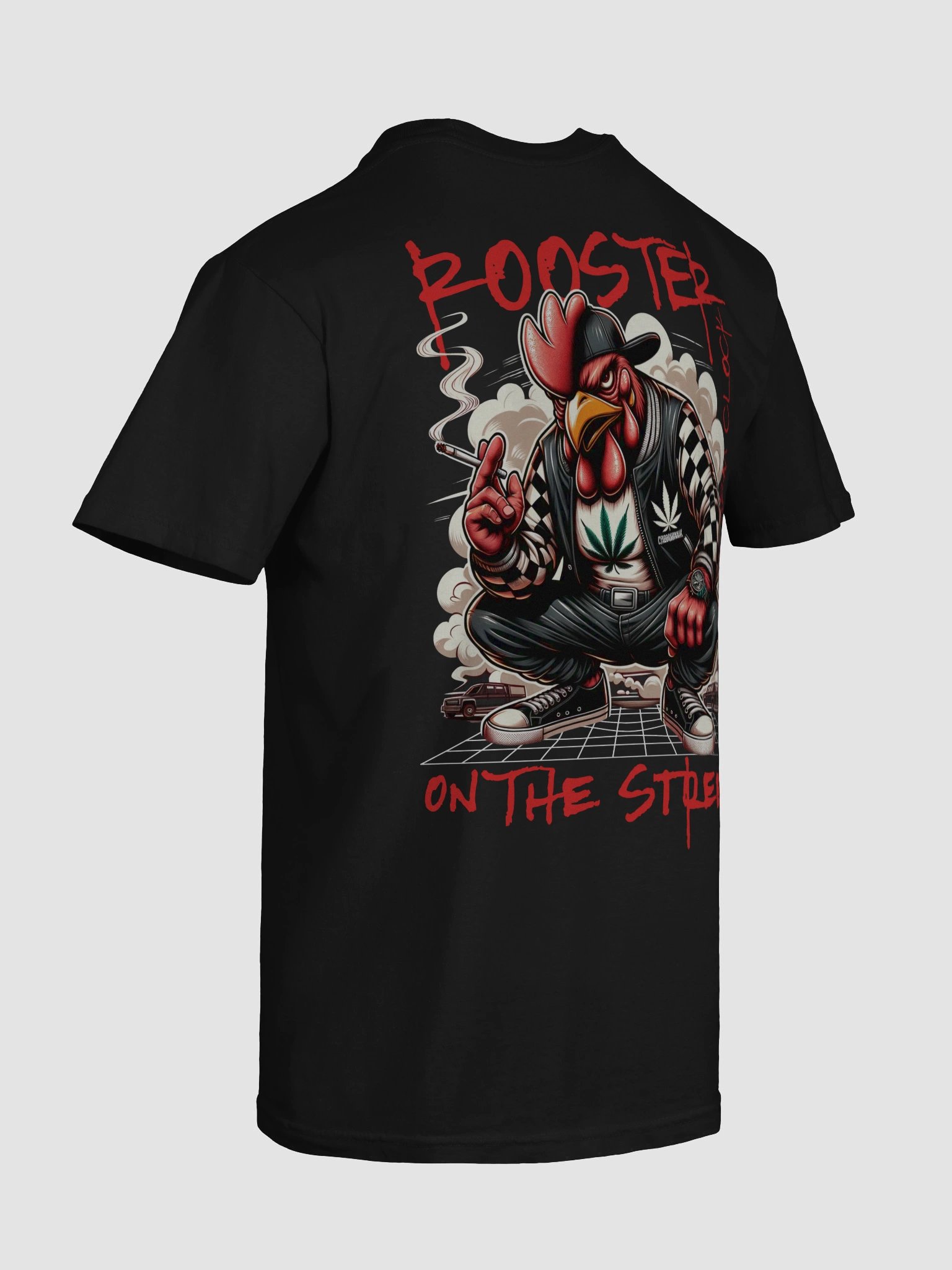 rooster on the streets T-shirt product image (8)