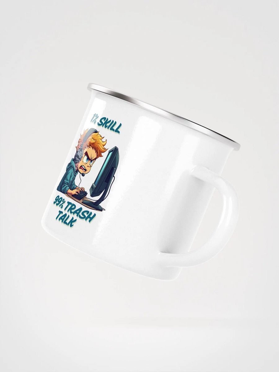 1% Skill, 99% Trash Talk Enamel Mug product image (3)