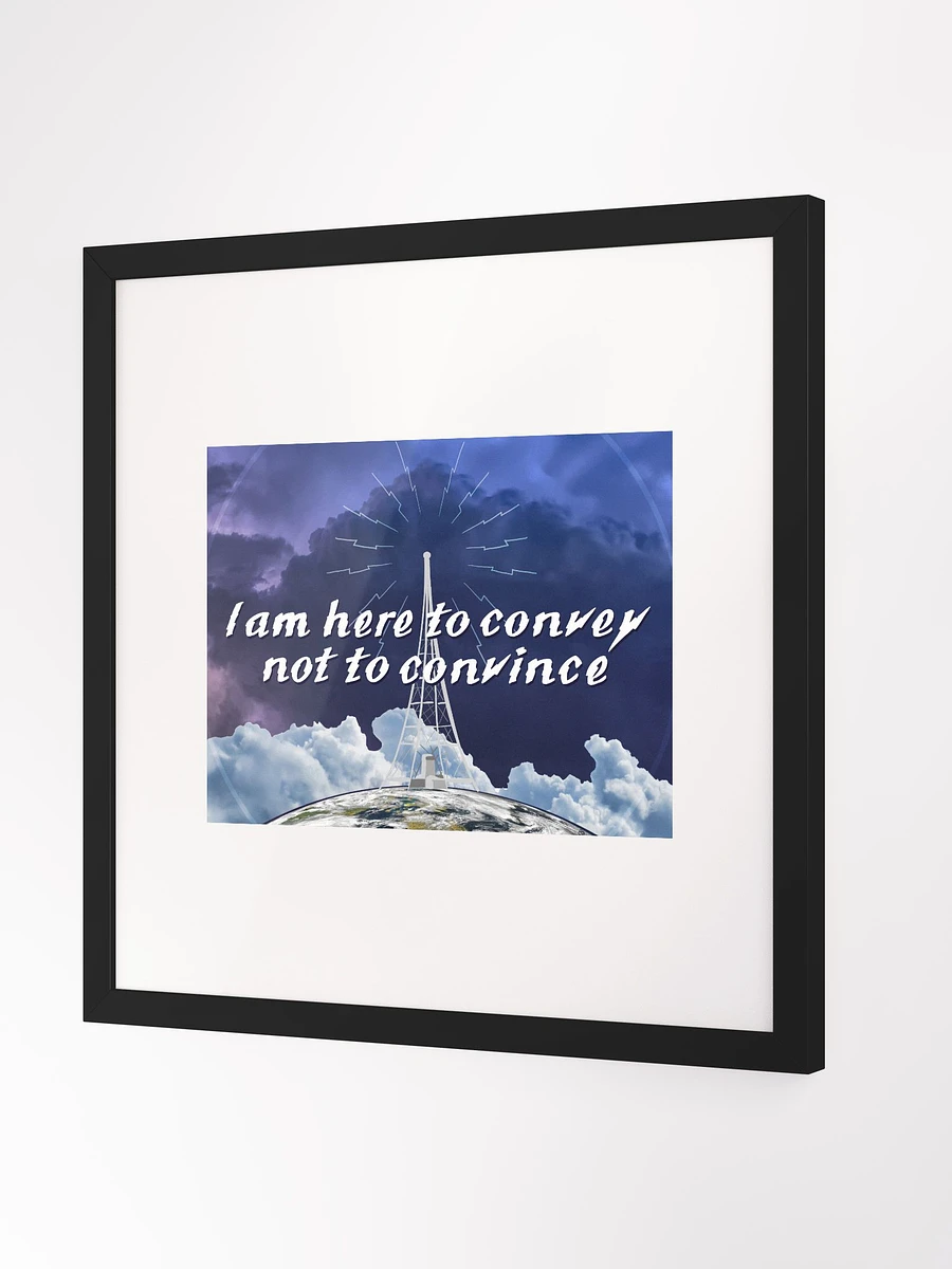 Convey Not Convince Wood Framed Museum Quality Print product image (2)