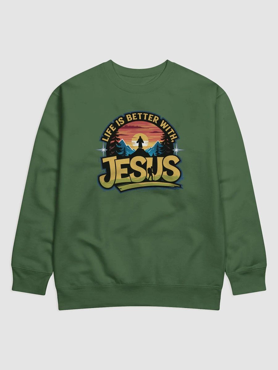 Divine Sunrise Life is better with Jesus Sweatshirt product image (1)