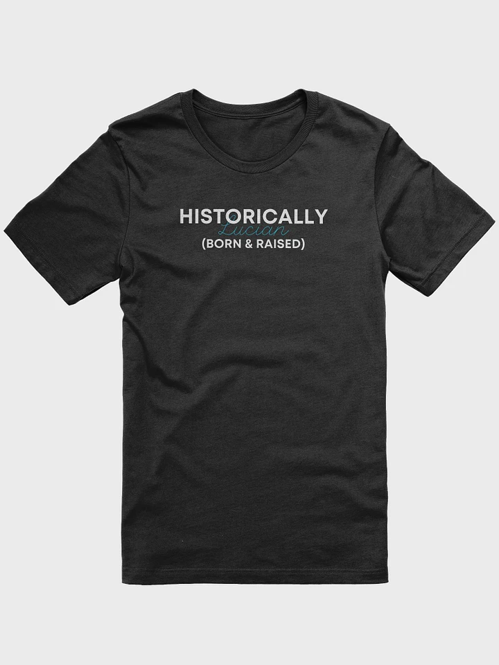 Historically Lucian Text Black Tee product image (1)