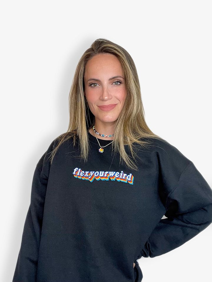 Retro Flex Crewneck - Black product image (2)