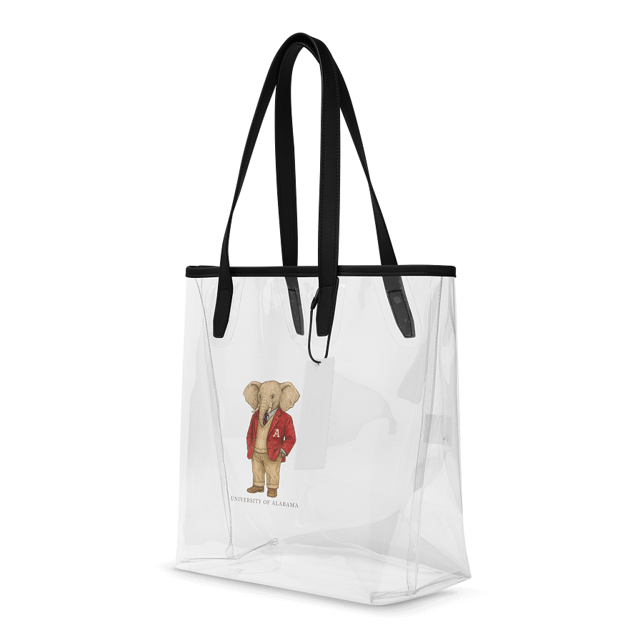 University of Alabama Clear Tote Bag | Collegiate Elephant Mascot | Stadium Approved Gameday Essential product image (4)