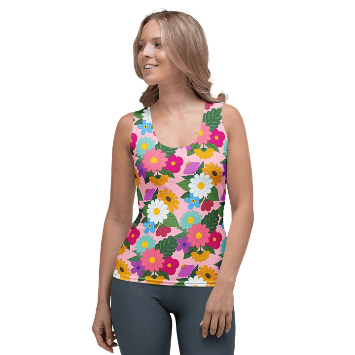 Floral Yarn Print Tank Top product image (1)