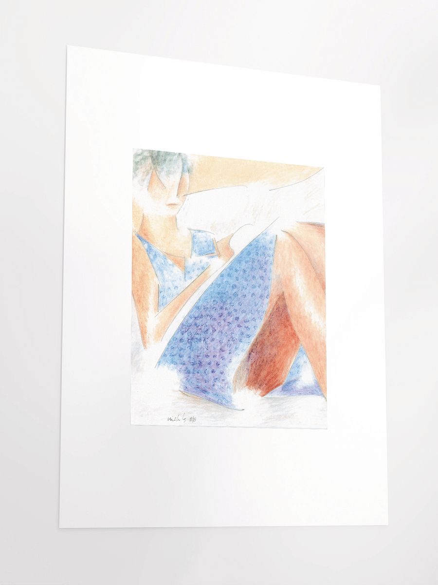 Sloy Writing in a Blue Dress 08.06.83 print product image (4)