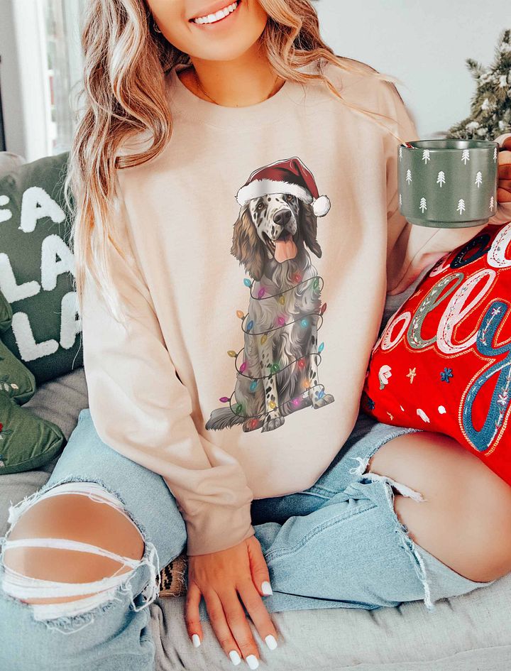 Funny English Setter Christmas Sweatshirt for English Setter Paw-rents product image (16)