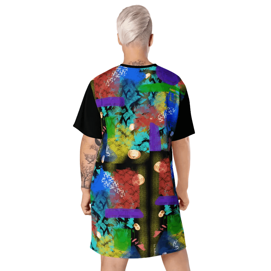 AbstractWear #2 T-Shirt Dress/Night-Flower product image (4)