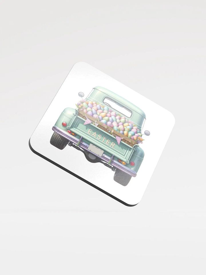 Mint Pastel Easter Truck - Coaster product image (1)