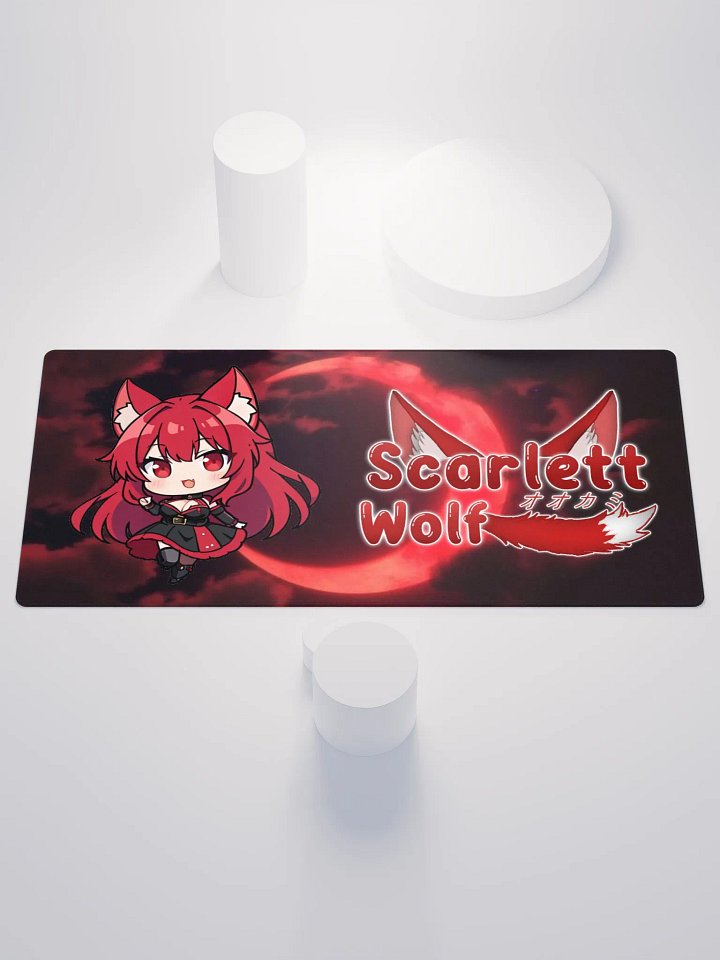 Scarlett Wolf Red Moon Gaming Mouse Pad Large product image (2)