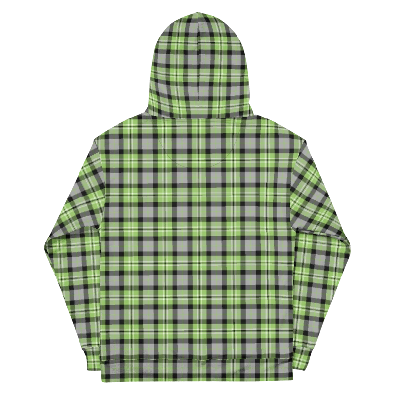 Light Green and Gray Plaid Hoodie product image (7)