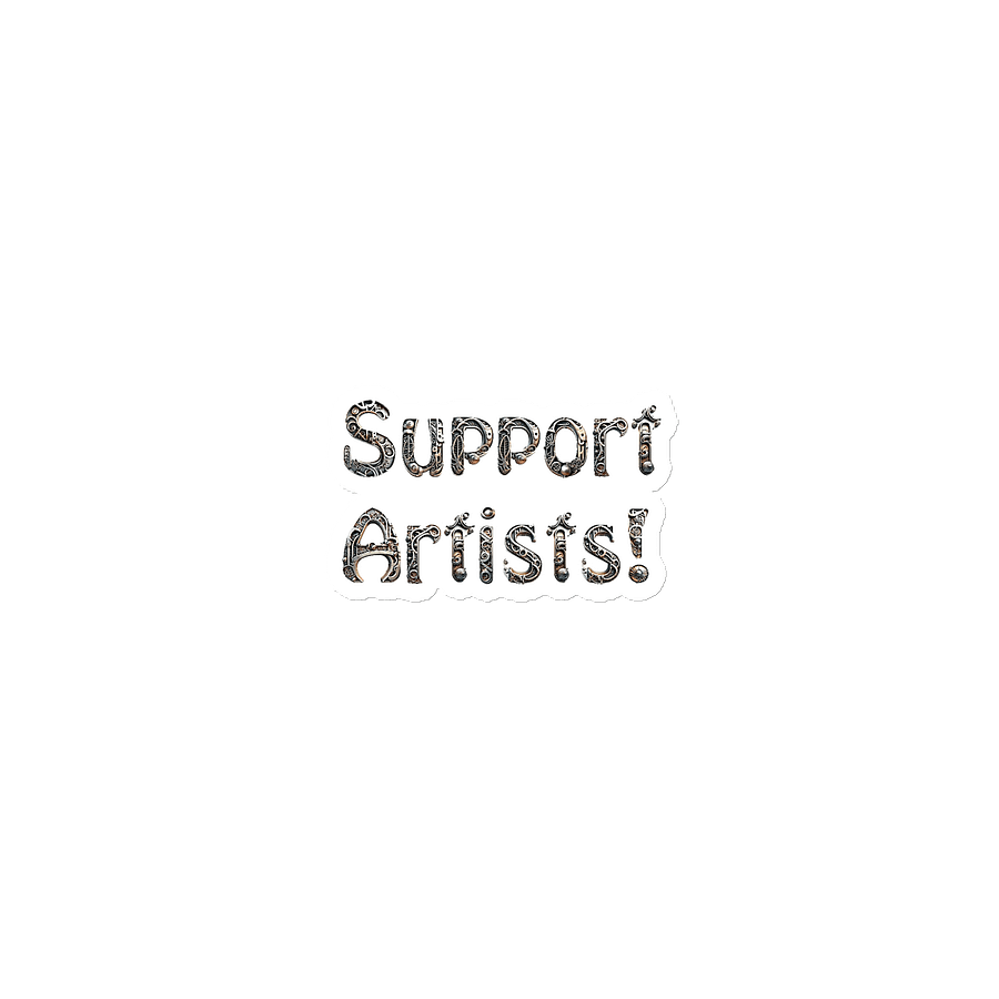 Support Artists! Silver Design Magnet product image (1)