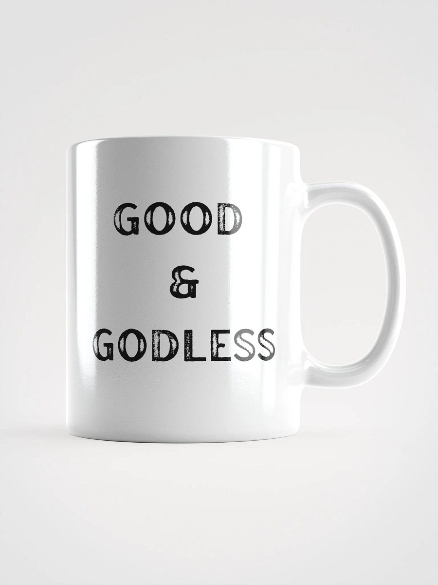 Good + godless mug white product image (3)