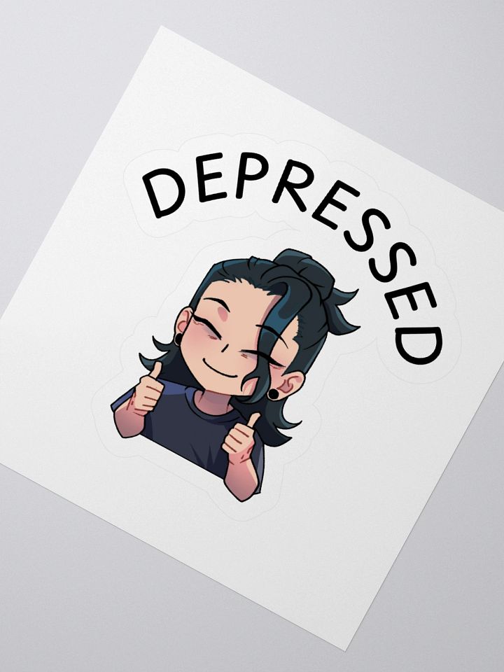 Depressed Geto Kiss Cut Sticker product image (2)
