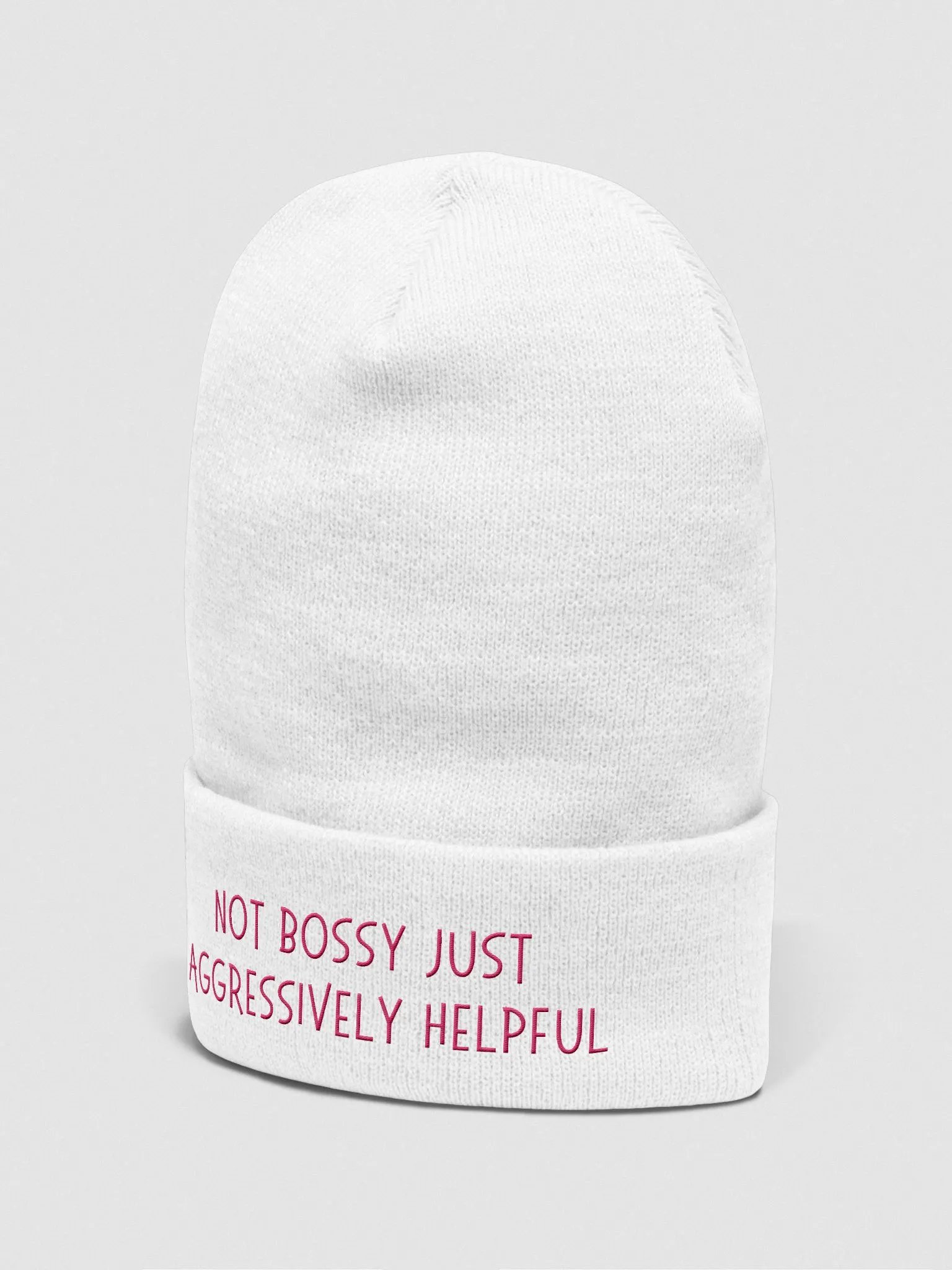 Not Bossy Just Aggressively Helpful Beanie product image (17)