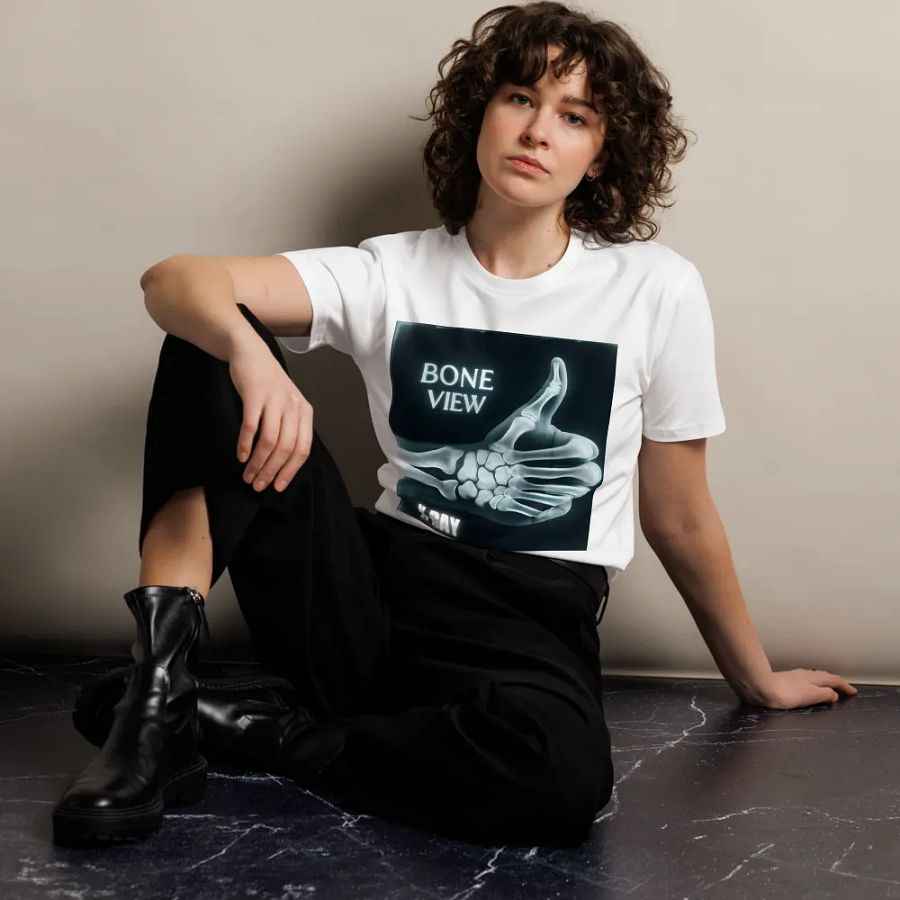Bone View X-Ray Thumbs-Up T-Shirt product image (10)