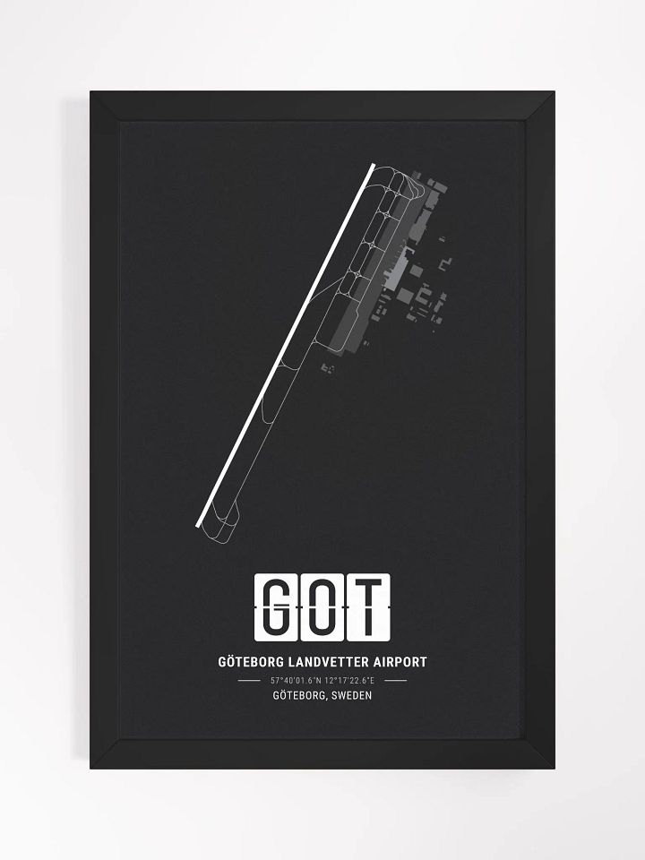 Framed Airport GOT Premium Map On Matt Paper product image (1)