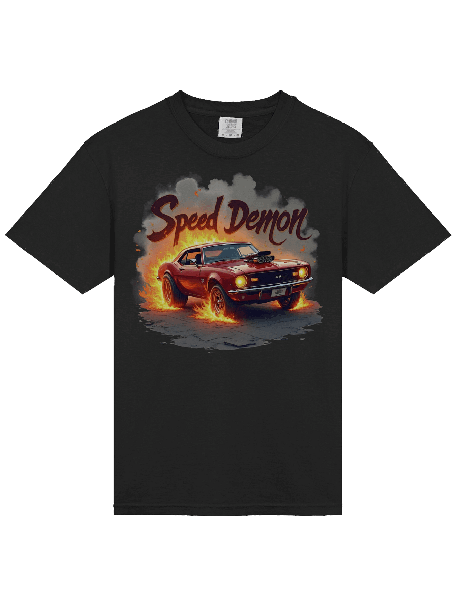 Garment-Dyed Heavyweight Men T-Shirt Muscle Car Graphic product image (2)