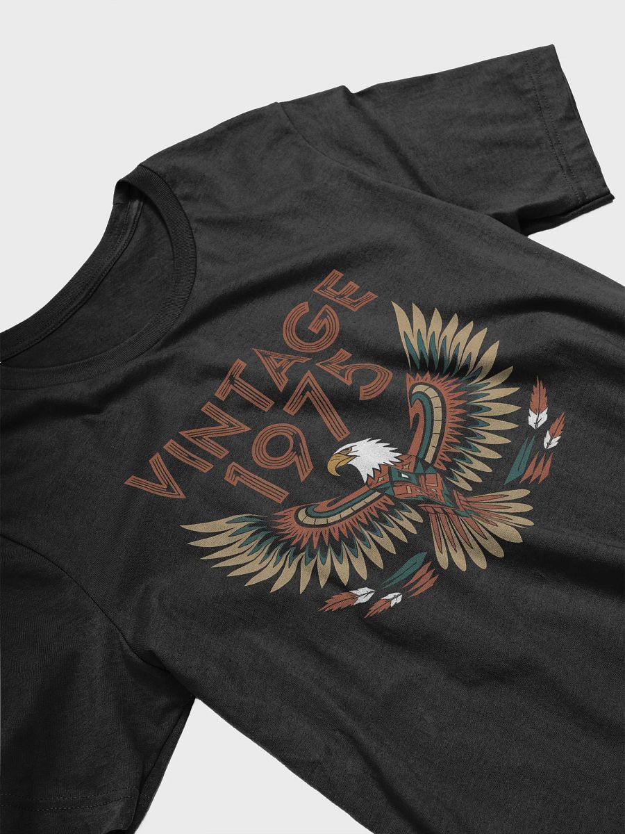 Vintage 1975 Honor Indigenous Eagle Spirit Birthday T-Shirt product image (4)