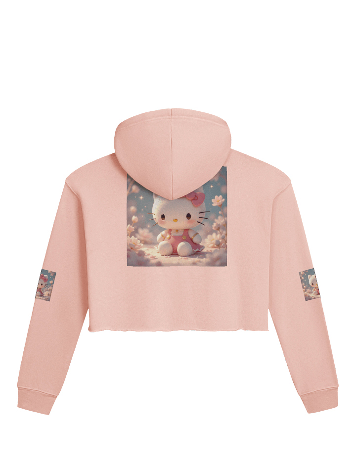 Whimsical Cat Dreams Crop Hoodie product image (2)