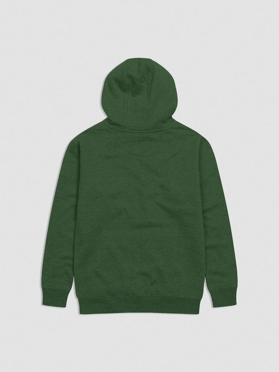 FUELED BY SPITE (green thread) embroidered heavyweight hoodie product image (2)
