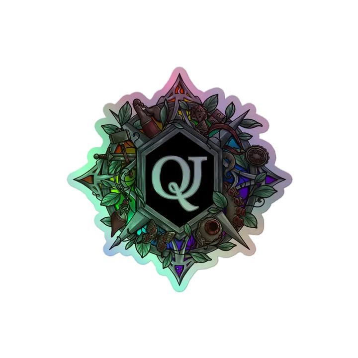 Holographic QJ Logo Sticker product image (2)